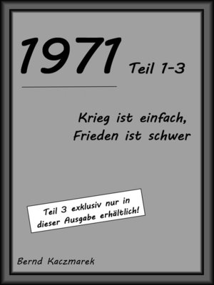 cover image of 1971, Teil 1-3